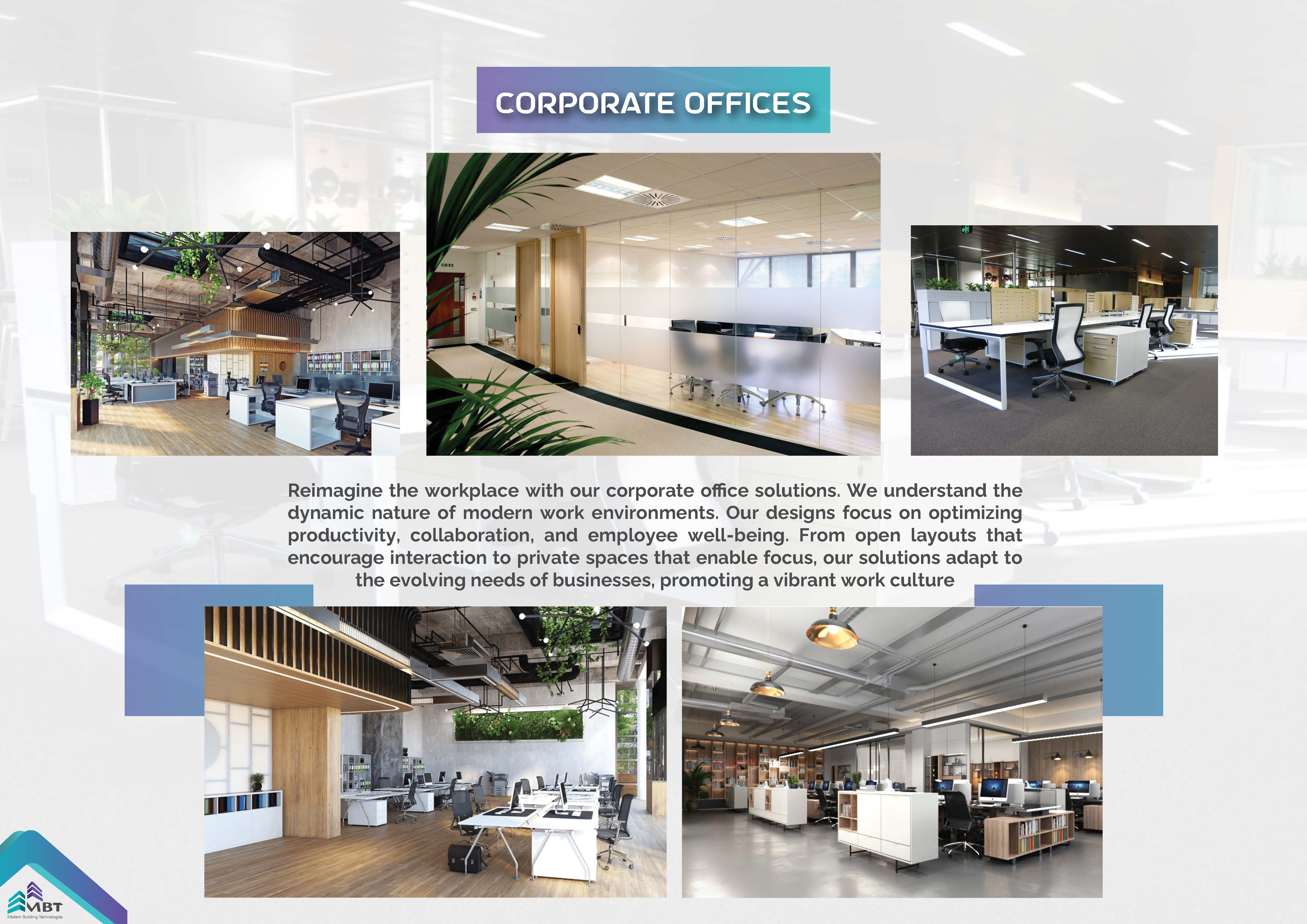 mbt fit out commercial corporate offices