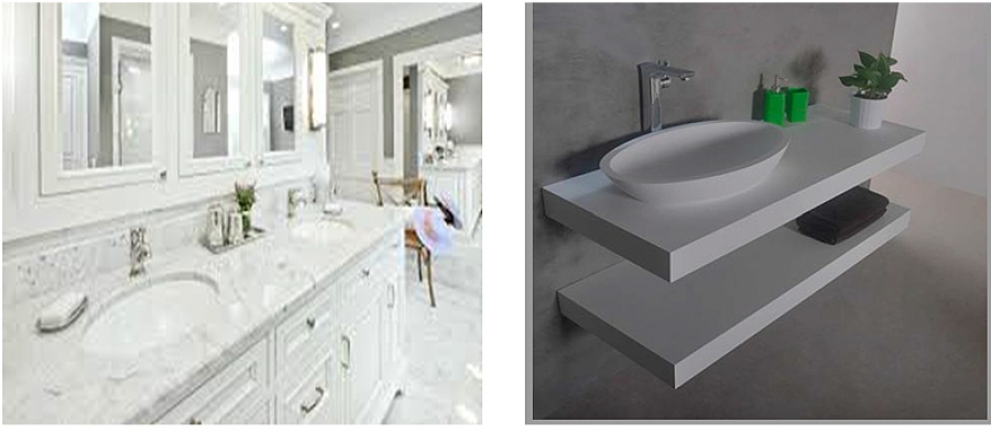 Solid Surface Countertops Vanity Counters, Solid Surface Vanity